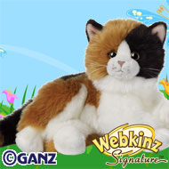EXC Details about   GANZ WEBKINS SIGNATURE CALICO CAT Stuffed Plush Animal WKS1005 No Code 