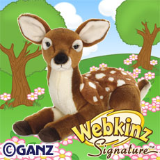 Ganz Webkinz Signature Deer WKS1020 With Tag New Condition Free Shipping 
