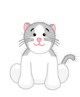 webkinz grey and white cat