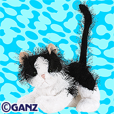 webkinz black and white cat