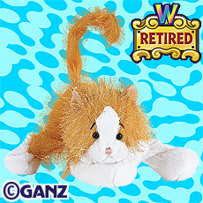 Details about   Lil Kinz Gold and White Orange Cat Kitty Webkinz Online Code ONLY 
