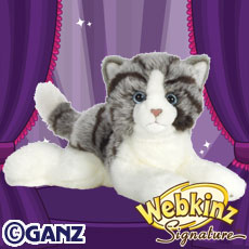 Webkinz Small Signature Grey Tabby Cat for sale online 