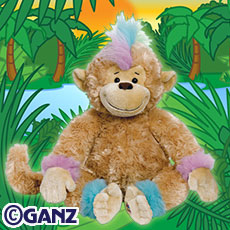 webkinz mohawk monkey