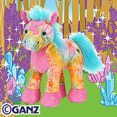 NEW W/ SEALED CODE Details about   WEBKINZ TIE DYED PONY Free Shipping 